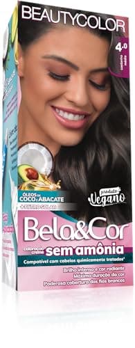 Coloração Bela&Cor Sem Amônia - 4.0 Castanho Médio