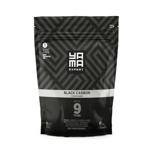 Yamá Pó Descolorante Black Carbon 300g Clareador para Cores Profundas e Resultados Duradouros Unissex