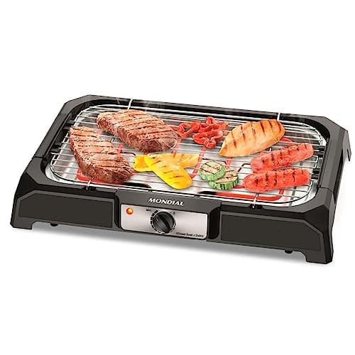 MONDIAL Churrasqueira Elétrica, Preto, 2000W, 220V - CH-05