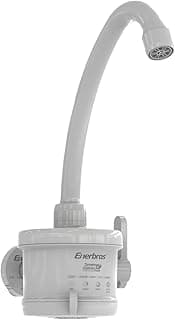 Torneira Elétrica Enerbras Plus de Parede 4 Temperaturas 5500W 220V Branca