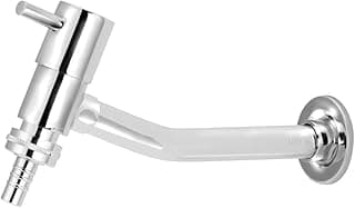 Torneira Longa Tanque/jardim Reta Parede Bico Metal 1/4