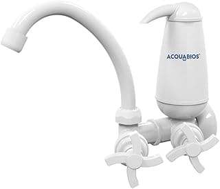 Filtro De Água Com Torneira Acqua Colors E05 Branca Bica Móvel Quadriseta Acquabios 1006-0048, Acquabios, Filtro Purificador De Água Com Bica Móvel, Branco, Máxima Eficiência Comprovada
