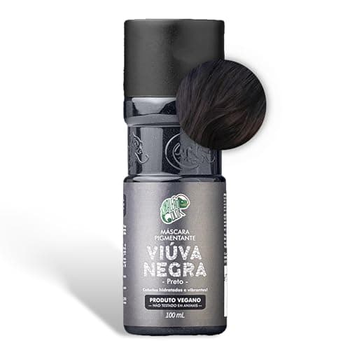 Kamaleão Color – Máscara Pigmentante Semi-Permanente, Viúva Negra - Cores Vibrantes e Hidratação Intensa – Low Poo, Vegano, Cruelty Free – 100ml