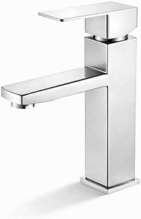 Torneira de Bancada Monocomando em Aço Inox, Design Moderno e Funcional
