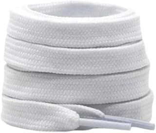 Cadarço Branco Resistente Achatado Compatível Com todas Marcas Famosas 100% Poliéster 1.20cm