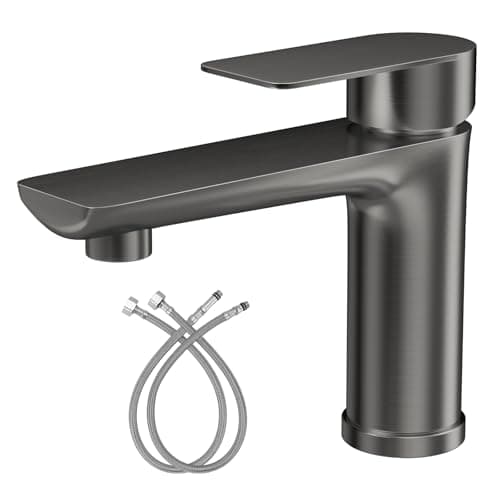 Torneira Cascata Banheiro Aço Inox 304 Design Alto Padrão para Lavabo/Pia Banheiro – 1/4 de Volta Durável e Sofisticada