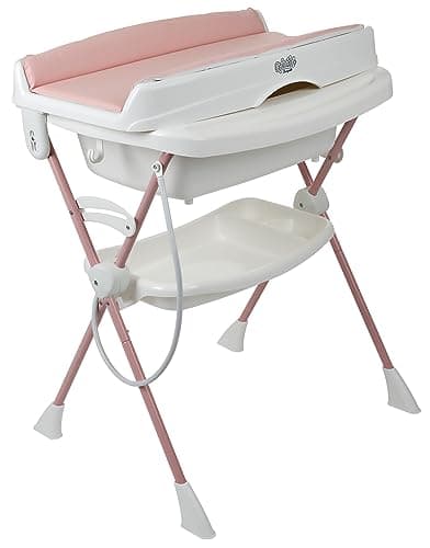 Banheira infantil Burigotto Splash+ Rose Madder rosa e branca