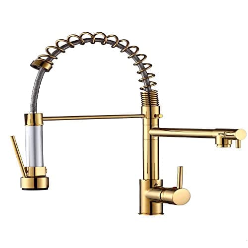 Torneira Gourmet 50cm com Misturador Monocomando Dourada de Bancadabelccatgm50d-bl