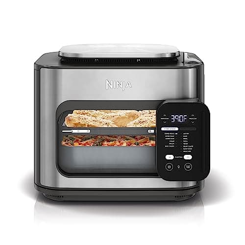 Ninja Multicozinha multifuncional Combi, forno e fritadeira a ar, refeições completas em 15 minutos, funções 14 em 1, panela combinada + fritar ao ar, assar, assar lentamente e mais, 3 acessórios, aço