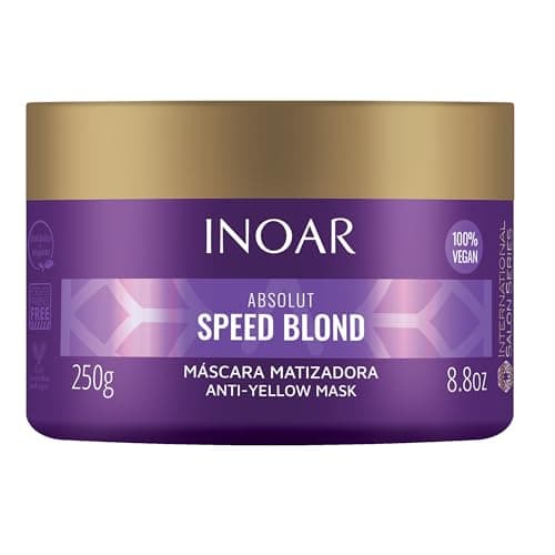 Máscara Speed Blond Matizadora, Inoar, Sem Cor, 250 G