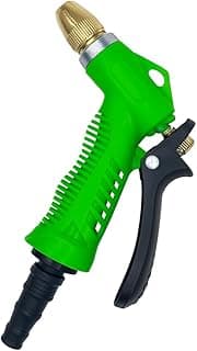 Pistola Esguicho para Mangueira Alta Pressão Bico Metálico Regulável Gatilho Ergonômico Multi Jatos para Jardim Limpeza e Lavagem Automotiva