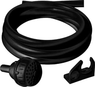 Chuveirinho com mangueira 2,10m e suporte preto T1034 Sintex