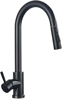 Torneira Gourmet Domum Touch Sensitive, Monocomando, Preto Fosco, Bica Articulável com Sensor Infravermelho