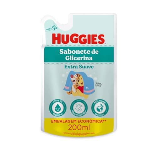 Sabonete Líquido Refil Huggies Extra Suave - 200ml