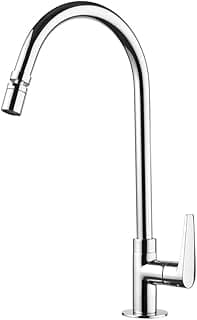 Torneira para cozinha de mesa com bica móvel Lorenjoy Cromada