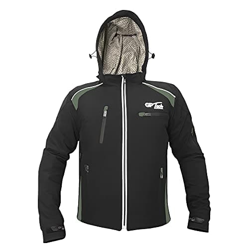 Jaqueta GP Tech Soft Casual Unissex Resistente a agua Preta-cinza 8G-7XL