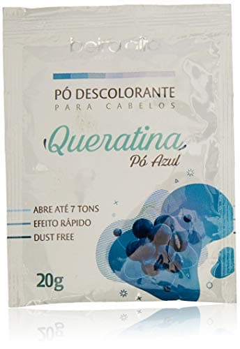 Beira Alta Pó Azul Descolorante para Cabelos Queratina, 20g