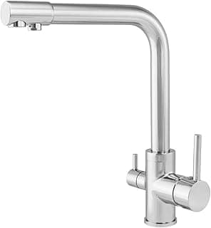 Torneira Monocomando Cromada Inox com Filtro para Bancada de Cozinha