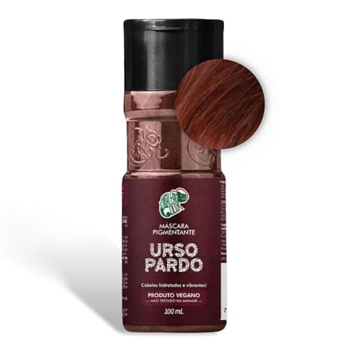 Kamaleão Color – Máscara Pigmentante Semi-Permanente, Urso Pardo - Cores Vibrantes e Hidratação Intensa – Low Poo, Vegano, Cruelty Free – 100ml
