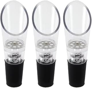 Bico Aerador Dosador para Garrafas de Vinho Universal Corta Gotas Evita Vazamento Funil Decantador Instantâneo Transparente Acrílico (3)