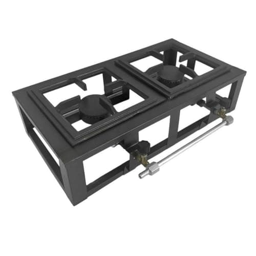 Fogão Industrial de Mesa Alta Baixa Pressão 2 bocas Fogareiro para camping ou caminhoneiro- Fogareiro Duplo Versátil (Alta Pressão)