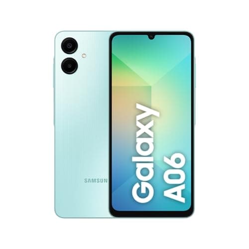 Celular Samsung Galaxy A06, 128GB, 4GB RAM, Tela 6.7", Câm. Traseira 50+2MP, Frontal 8MP - Verde Claro