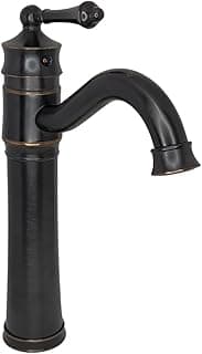 MAC Metais Vintage, Torneira Vintage Retrô Bica Alta Preto Óleo Veneza Q/F
