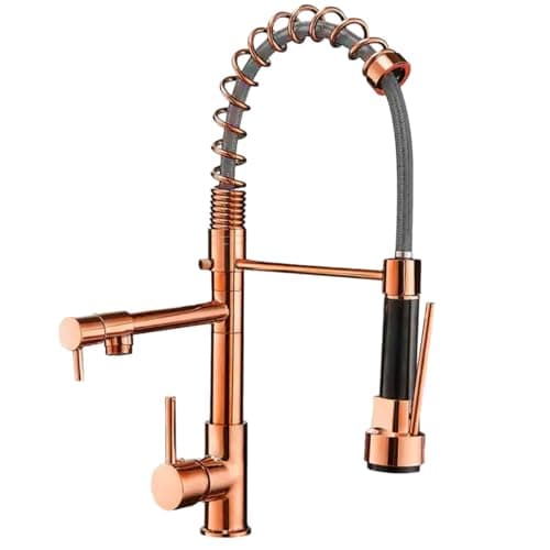 Torneira De Cozinha Gourmet Rose Luxo Monocomando Aço Inox 304 Brinovar