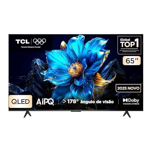 Smart TV TCL 65 Polegadas QLED 4K P7K WiFi Bluetooth Google TV HDR10+ Dolby Atmos Dolby Vision 65P7K