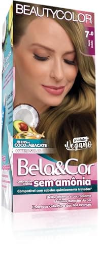Coloração Bela&Cor Sem Amônia - 7.0 Louro Médio