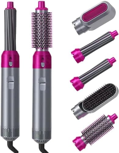 Escova Secadora 5 Em 1 Secador Modelador Alisador Elétrico Ar Quente Pente Modelador De Cabelos - YODHE