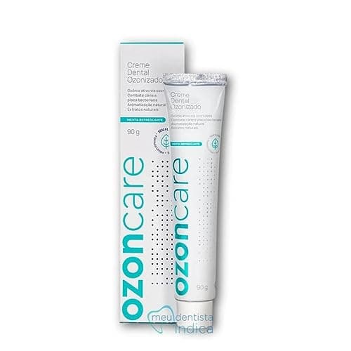 Creme Dental Ozonizado sem Flúor e sem Parabenos, Vegano, Ozoncare, 90g
