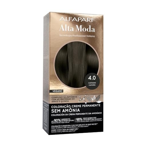 Coloração Permanente Alfaparf Alta Moda Sem Amônia 4.0 Castanho