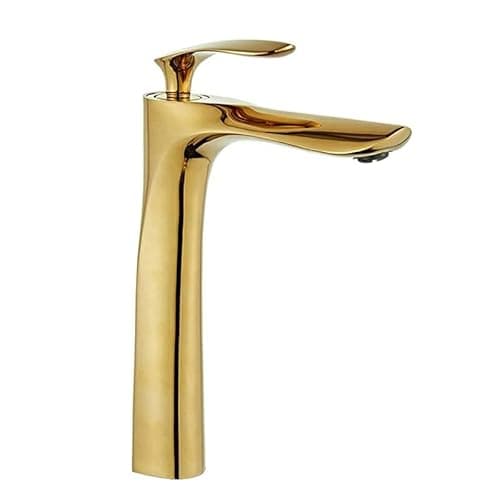 YESOP Torneira De Banheira Cascata Bica Alta Monocomando Dourada