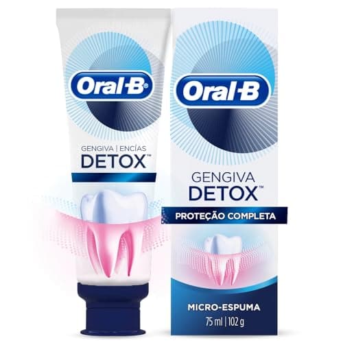 Oral-B Pasta de Dente Gengiva Detox Proteção Completa 102g, 1 Unidade