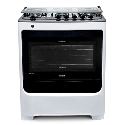 Fogão de Piso Consul 5 Bocas Branco com Acendimento Automático e Botões Removíveis - CFS5NAB BIVOLT