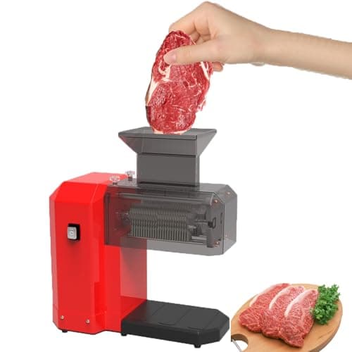 Amaciador De Carne EléTrico Comercial,Ferramenta Para Achatar Bifes Com Protetor Contra Respingos RemovíVel E ProteçãO Contra Superaquecimento,Partida Com Um BotãO Para Bife