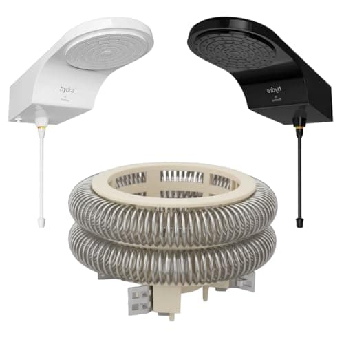 Resistência para Chuveiro Hydra 6800w 220v, 32A, branco e preto
