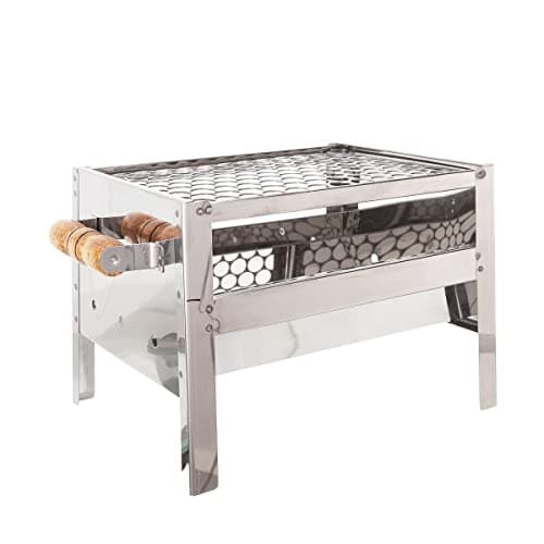 Churrasqueira Inox Mini Modelo para Bancada Tamanho 25x35x25 Com grelha Inox