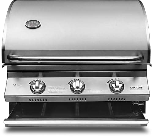 SUGGAR CHURRASQUEIRA PARA BANCADA INOX À GÁS CH3001IX