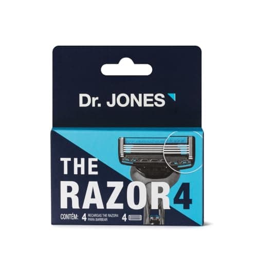 Dr. Jones 4 Unidades Cartucho de Lâminas de Barbear para Homens