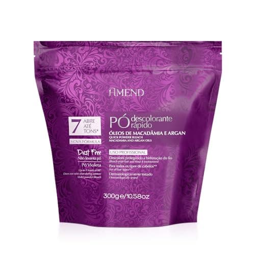 Pó Descolorante Rápido Amend Colágeno Hidrolisado e Proteína da Seda 300g