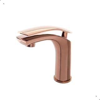 Torneira Monocomando Rosé Gold para Lavatório de Banheiro Tigris