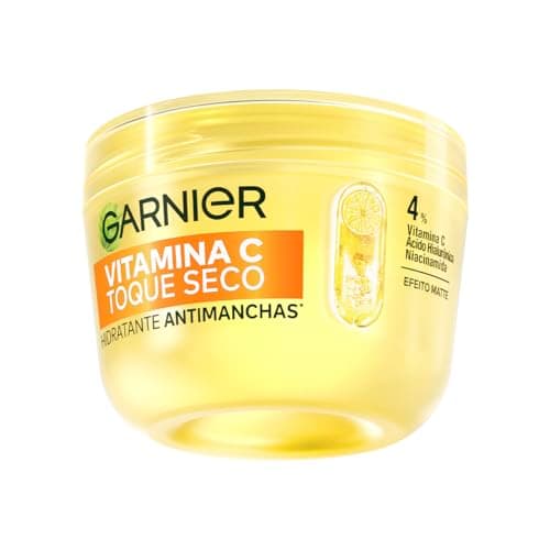 Garnier, Gel Creme Hidratante Facial Antimanchas Toque Seco, com Vitamina C, Niacinamida e Ácido Hialurônico, Controla a Oleosidade e Uniformiza a Pele, 85g