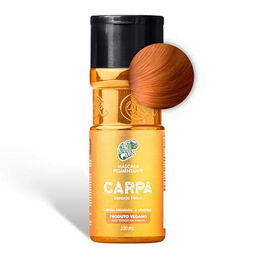 Kamaleão Color – Máscara Pigmentante Semi-Permanente - Cores Vibrantes e Hidratação Intensa – Low Poo, Vegano, Cruelty Free – 100ml - Carpa
