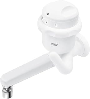 Torneira elétrica Fame bica reta 220V - 5.400W branca com detalhes em metal prateado