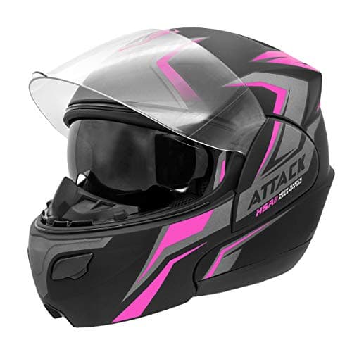 CAPACETE ESCAMOTEÁVEL PRO TORK ATTACK HSA ROSA TAM. 56