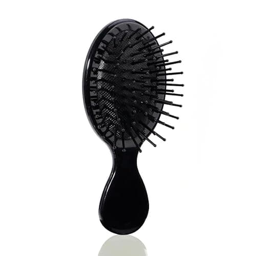 Mini Escova Almofadada Portátil para Massagem Ideal para Uso Diário (PRETO)