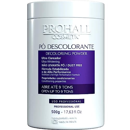 Prohall - Pó Descolorante Azul Blue Ultra Clareador Abre até 9 tons 500g