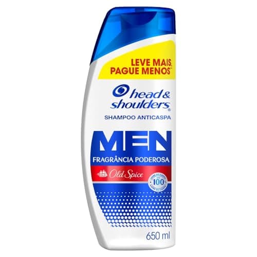 Head & Shoulders Shampoo Anticaspa Fragrância Poderosa Old Spice 650 ml